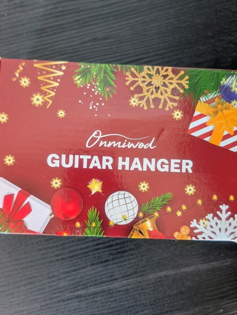 Onmiwood Guitar Wall Hanger Black - New In Box